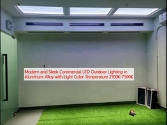 현대적이고 깔끔한 상업용 LED 야외 조명 알루미늄 합금으로 밝은 색 온도 2100K-7500K