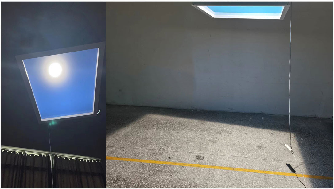 최신 회사 블로그 LED 인공 태양 채광창 투야 와이파이 스마트 컨트롤