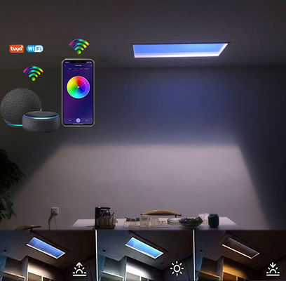 주문 사무실을 위한 CRI 90 6000lm 인공 햇빛 패널 110VAC 일주기 리듬 온라인 제조