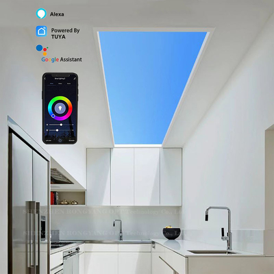 60x60 천연 인공 LED 채광창 100W CCT 6500K 음성 제어