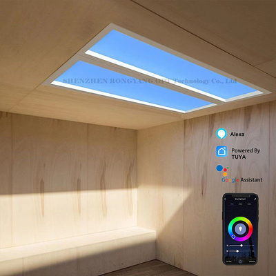 110VAC 가상 인공 LED 채광창 패널 디밍 60x120 CCT 6500K 8000lm