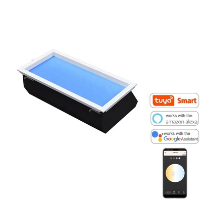 50W 7800K 30x60cm LED 채광창 패널 110VAC-220VAC 알루미늄 합금