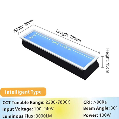 스마트 음성 제어 지원 100W LED 가짜 천막