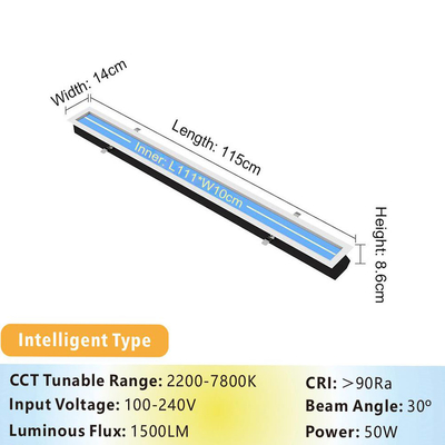 에너지 절감 50 와트 LED 천장 패널 조명 치료 L1150 XW140 X H86mm