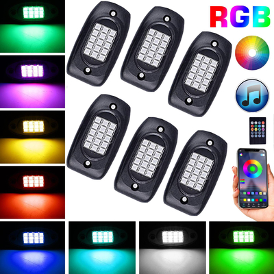 오토바이를 위한 원격 제어 LED RGB 록 라이트 튼튼한 안정