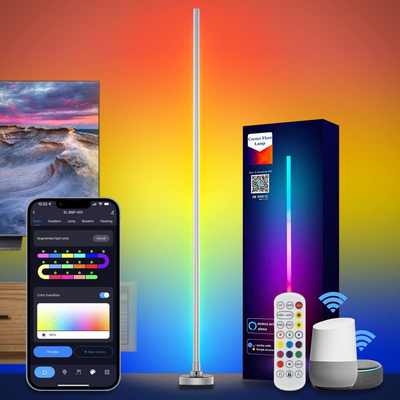 호텔 사무실 LED RGB 코너 램프 알루미늄 실리카 젤 물자