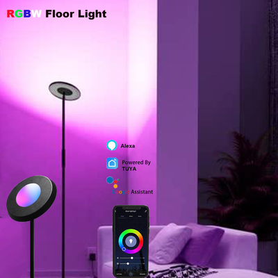 CCT 2700K-5000K RGB 코너 플로어 램프 Alexa 음성 제어 24V 디밍 가능