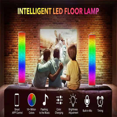 폴리프로필렌 20W RGB 코너 플로어 램프 똑똑한 전화 App 통제 1600만 색깔