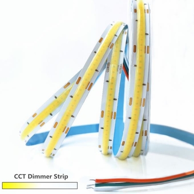 COB CCT 2500K 실리콘 LED 스트립 조명 디밍이 가능한 다목적