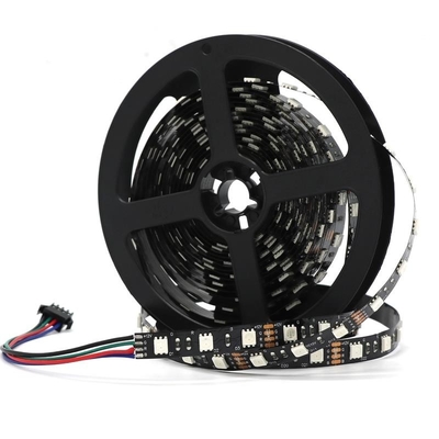 100피트 50피트 야외 5050 RGB LED 스트립 방수 10 미터 블랙 PCB