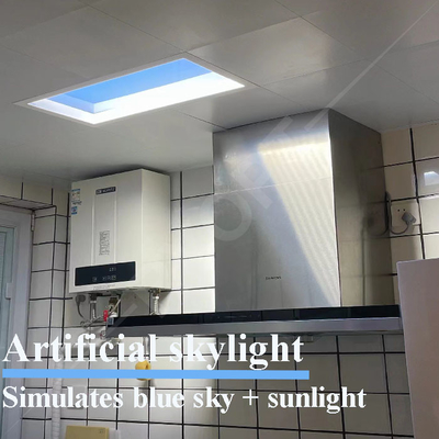 600×600 침실 가짜 채광창 LED, Tuya 6500K 빛은 햇빛을 가장합니다