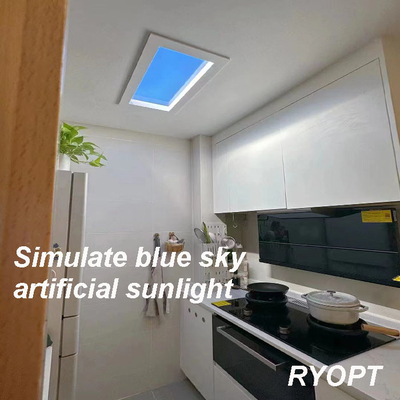 2*2ft 110V AC 인공 햇빛 스카이라이트, 프레임 없는 600x600 LED 패널 라이트