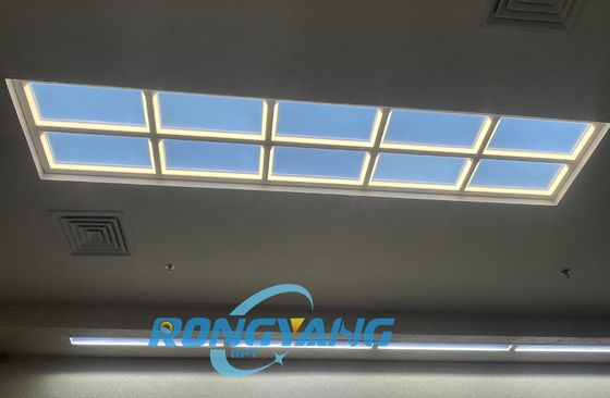 자동 색상 변경 및 서캐디언 리듬 조명이 있는 고 CRI Ra95 가짜 창문 조명